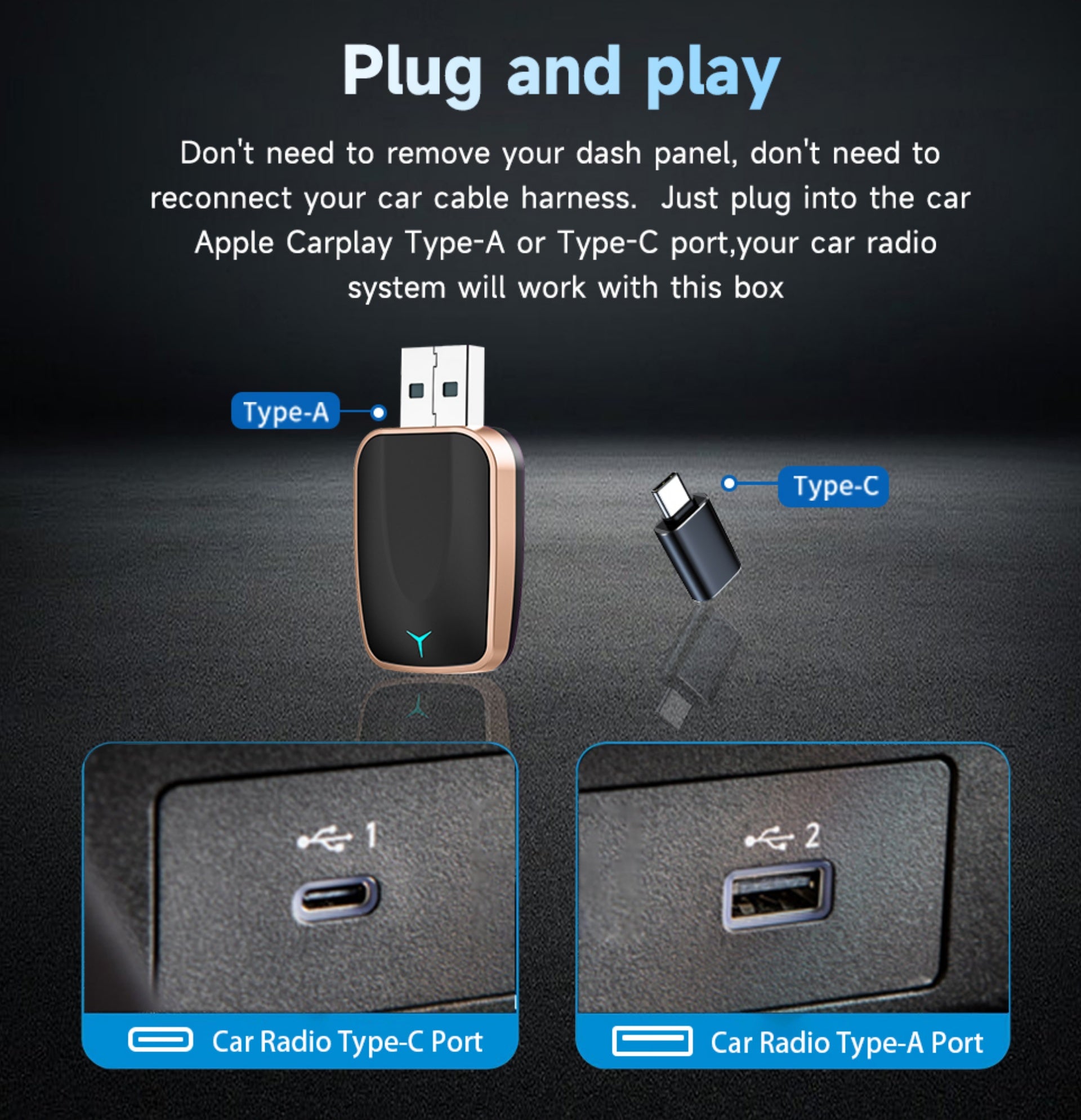 Mini Wireless Carplay Adapter